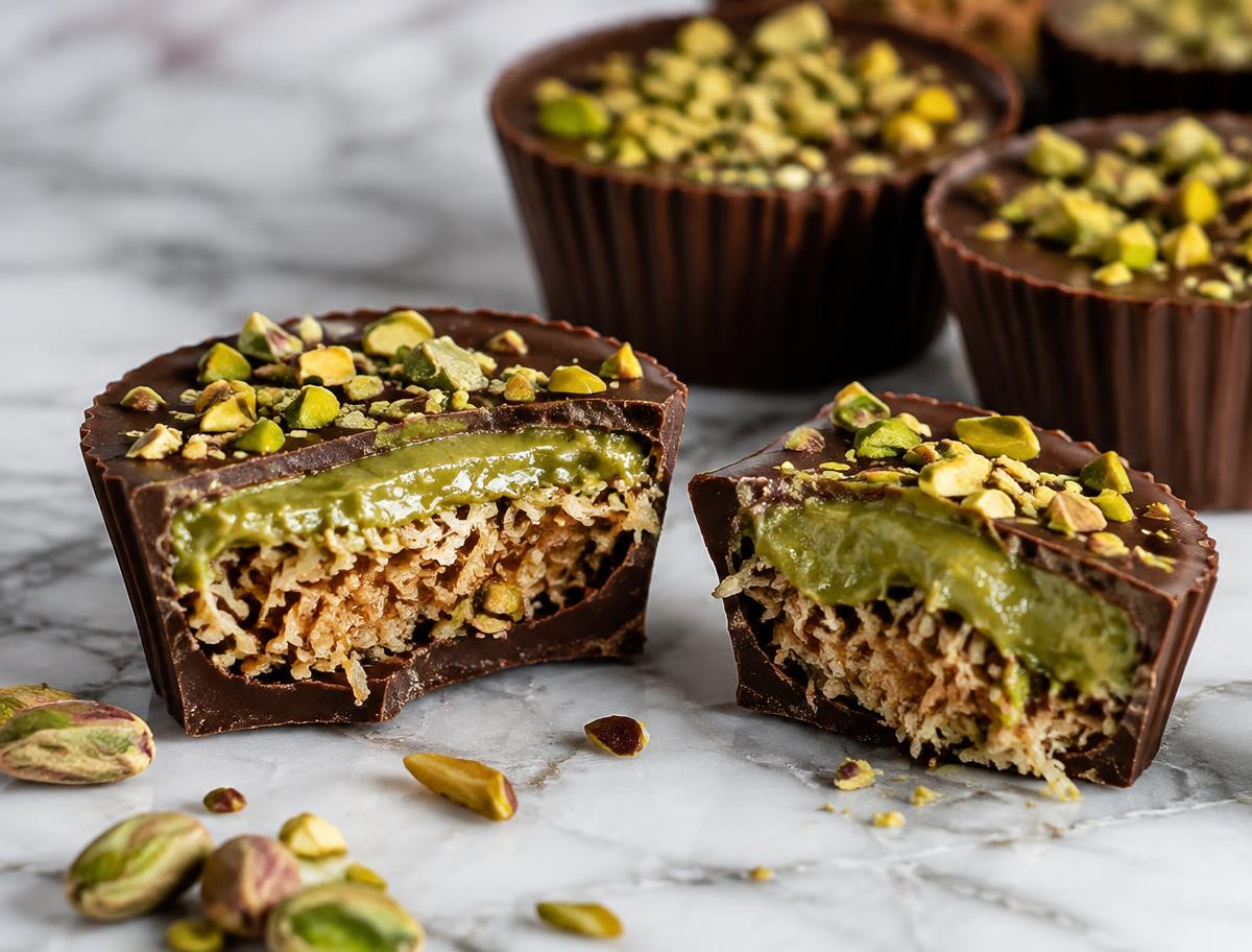 Dubai-Style Pistachio Crunch Cups