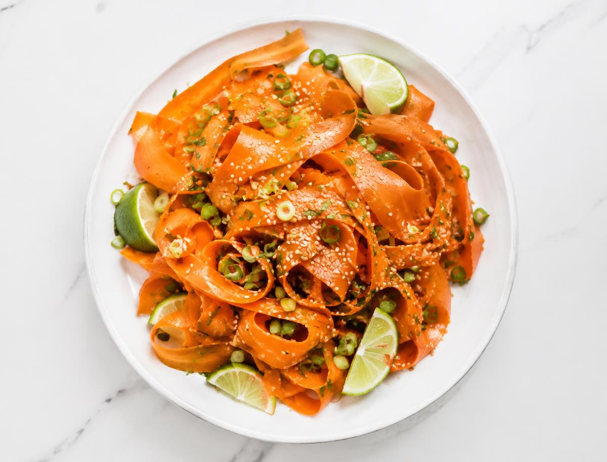 Sesame Lime Carrot Ribbons